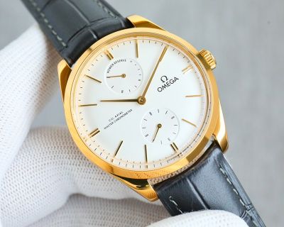 TW Factory Omega 40MM Chronograph 8934 Movement White/Blue Dial Watch